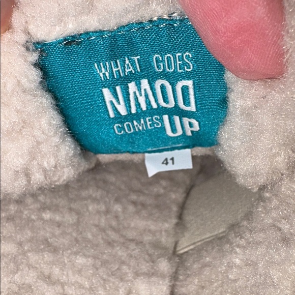 NWT VOILE BLANCHE Ines Faux Shearling Lined Mule in Light Brown - Picture 12 of 16